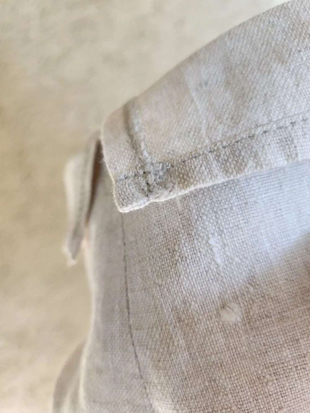 Vintage Minimalist 100% Linen Blazer Quite Luxury Coastal Grandma Neutral Beige